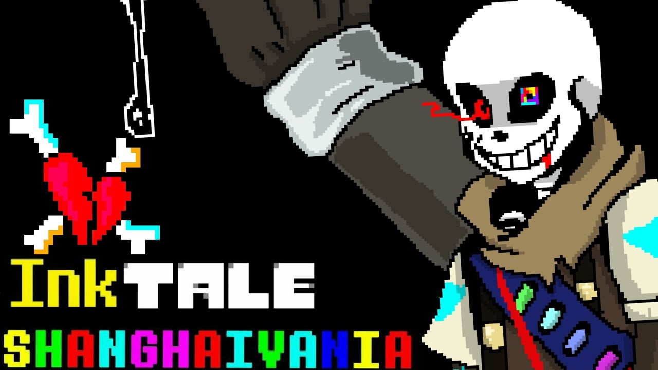 [ InkTale Hard Mode ] Vs. Ink sans - SHANGHAIVANIA HARD MODE