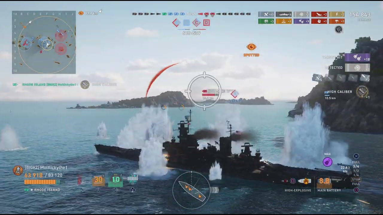 Rhode island full reload build, Wows Legends
