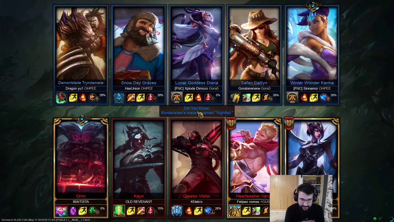 LoL con ibai, reve, knekro, felipe y yo mismo