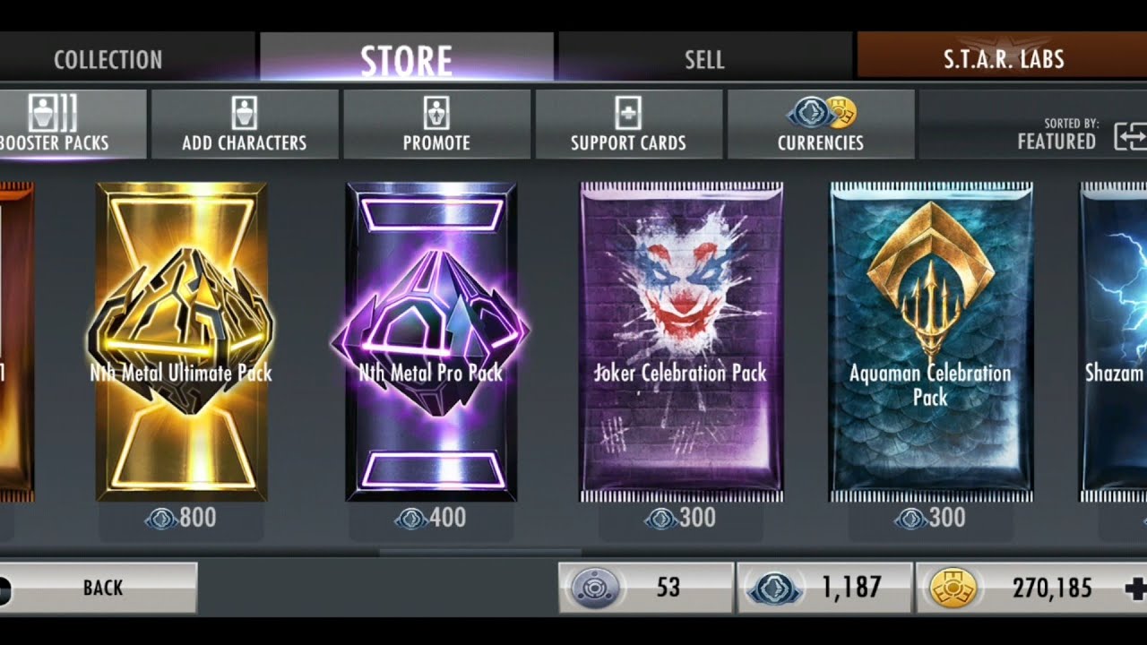 Nth Metal Ultimate & Aquaman Celebration Pack Opening INJUSTICE GODS AMONG US