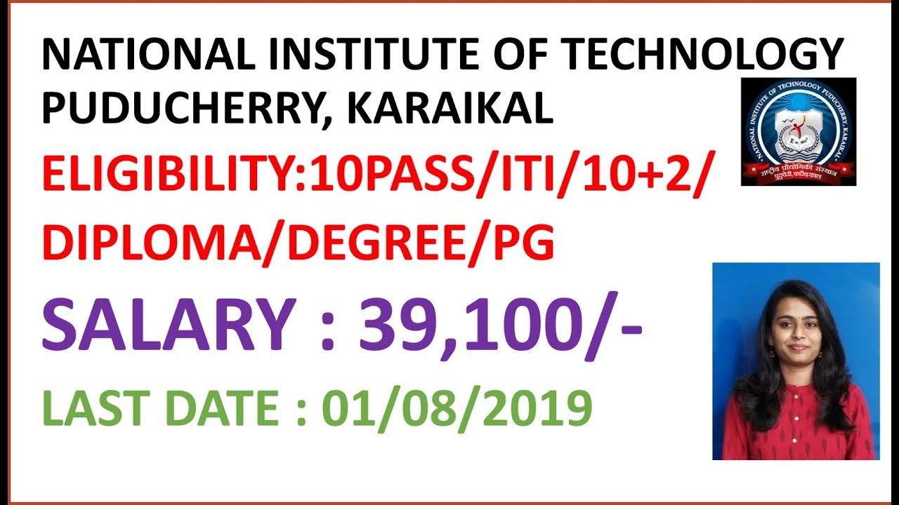 How to apply offline || National Institute of Technology , Puducherry 2019|| latest job updates