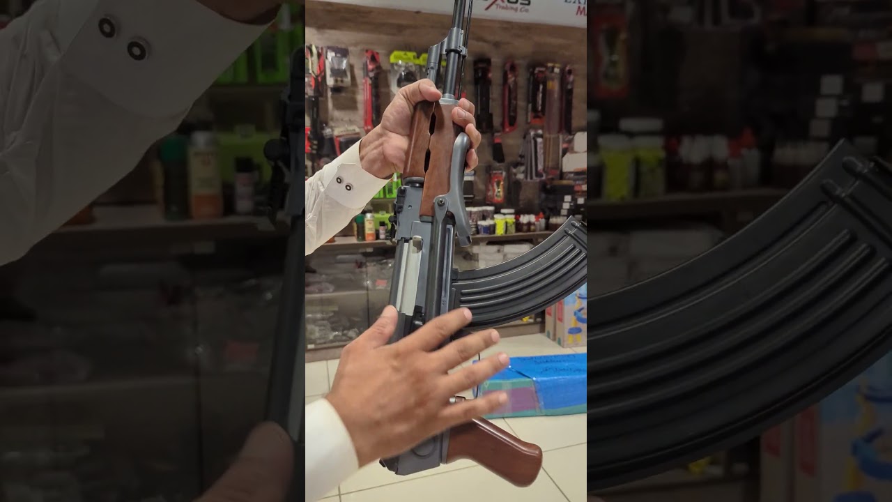 AK 47 Kalashnikov Russian Airsoft Rifle Testing #shorts #airsoft #shortsfeed #airsoftcqb