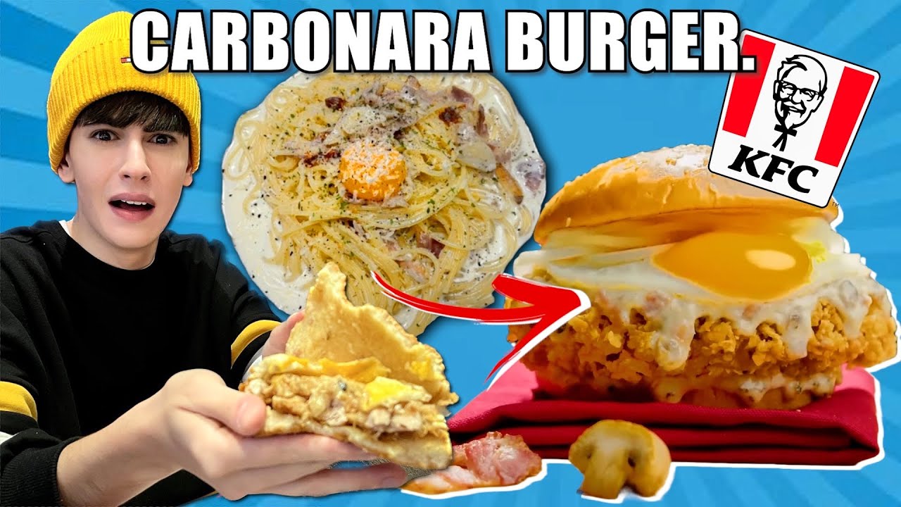 ITALIANO VS KFC COREA | Provo il nuovo CARBONARA BURGER