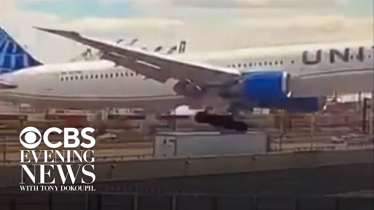 Dramatic new video shows United plane striking pole, truck while landing in Newark