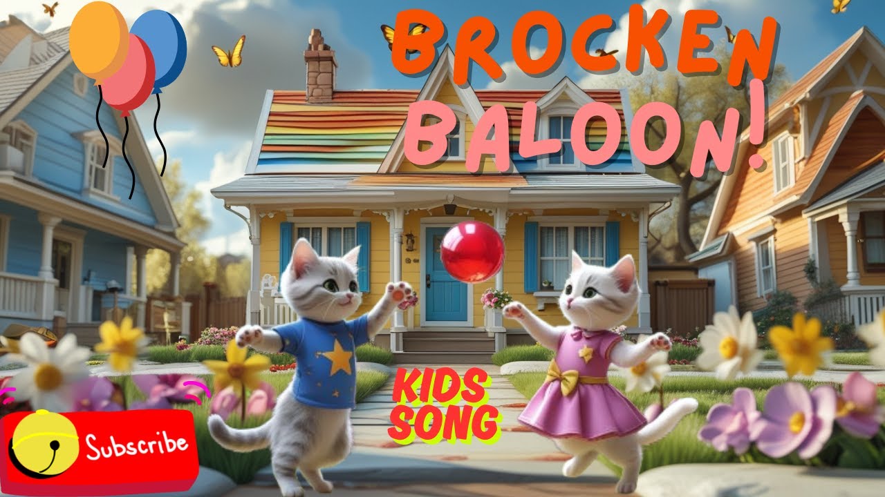 Balloon Song | The Broken Balloon | A Kitten's Tale | Gubbare Wala | A Heartwarming Kids Story 🐱