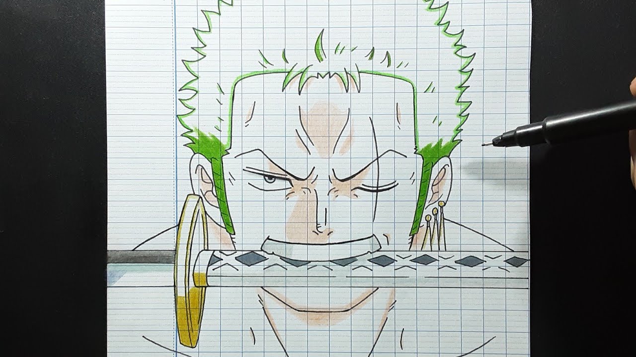 vẽ Zoro ngầu