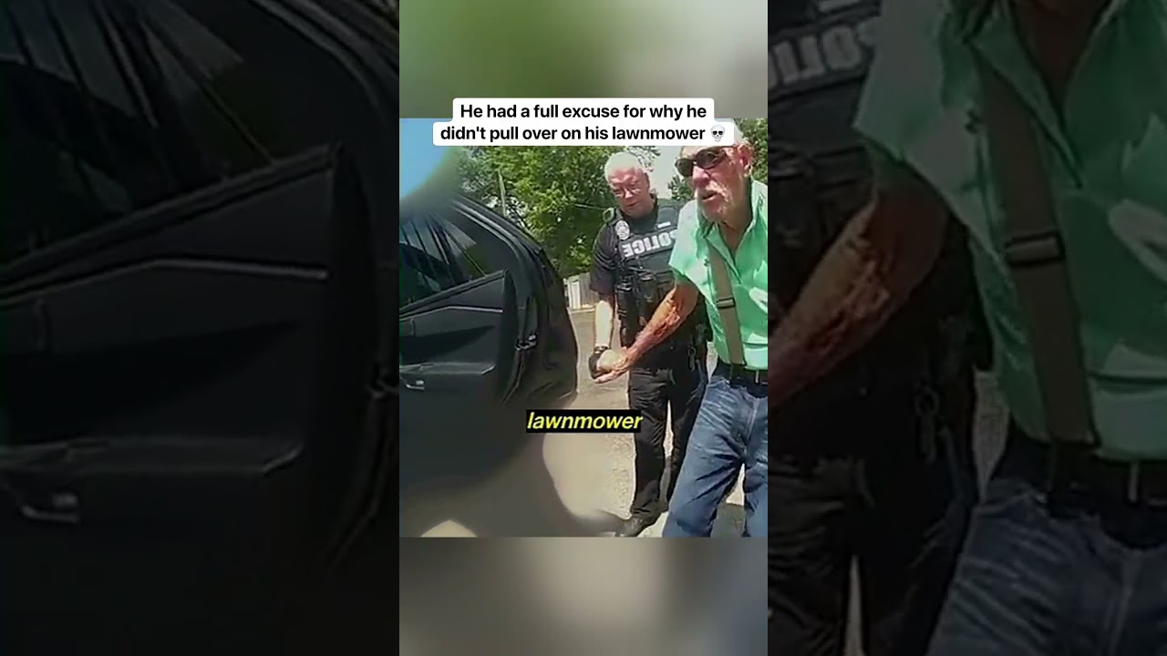Low speed pursuit ends in the most hilarious police confrontation... #short