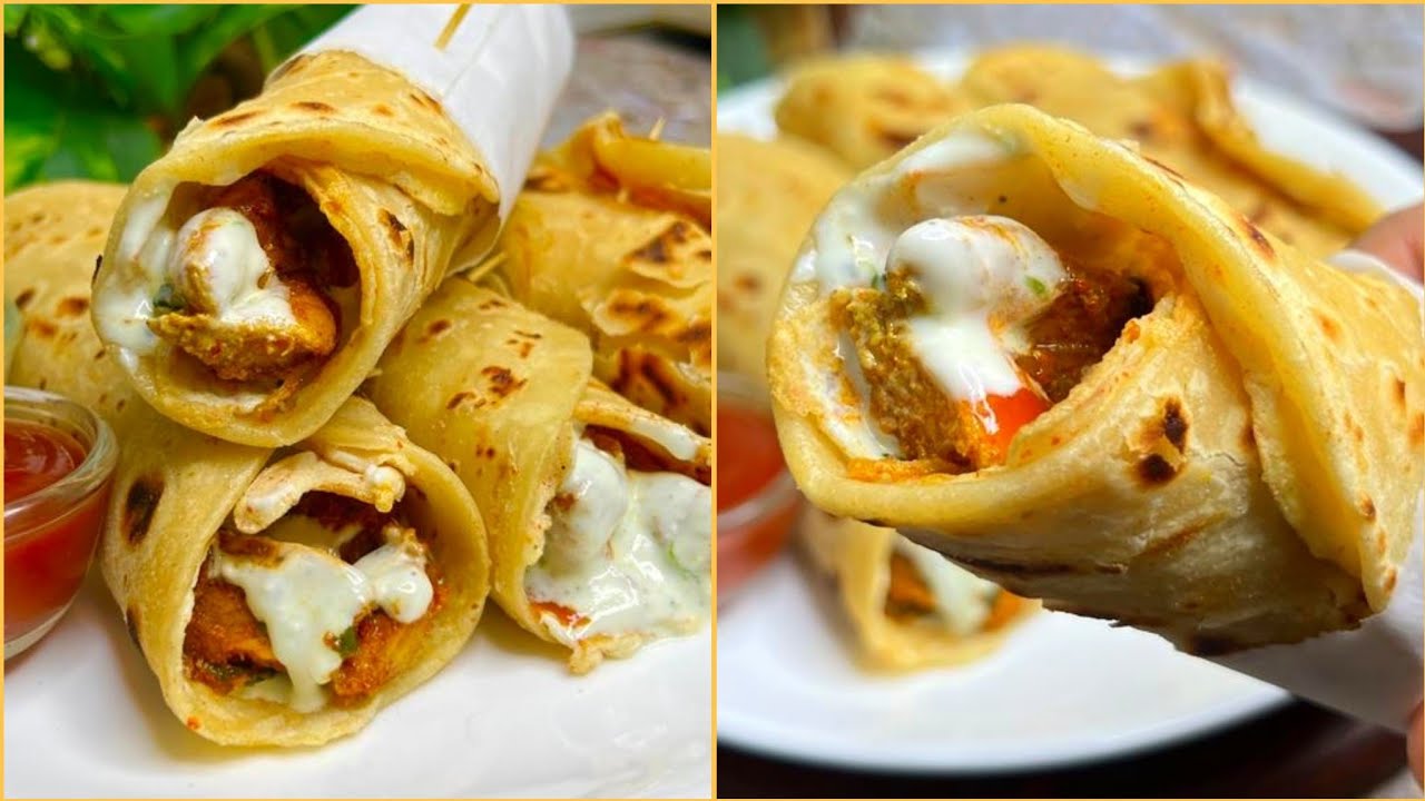 Chicken Kathi Rolls| Chicken Egg Rolls| Street Style Chicken Rolls ❤️