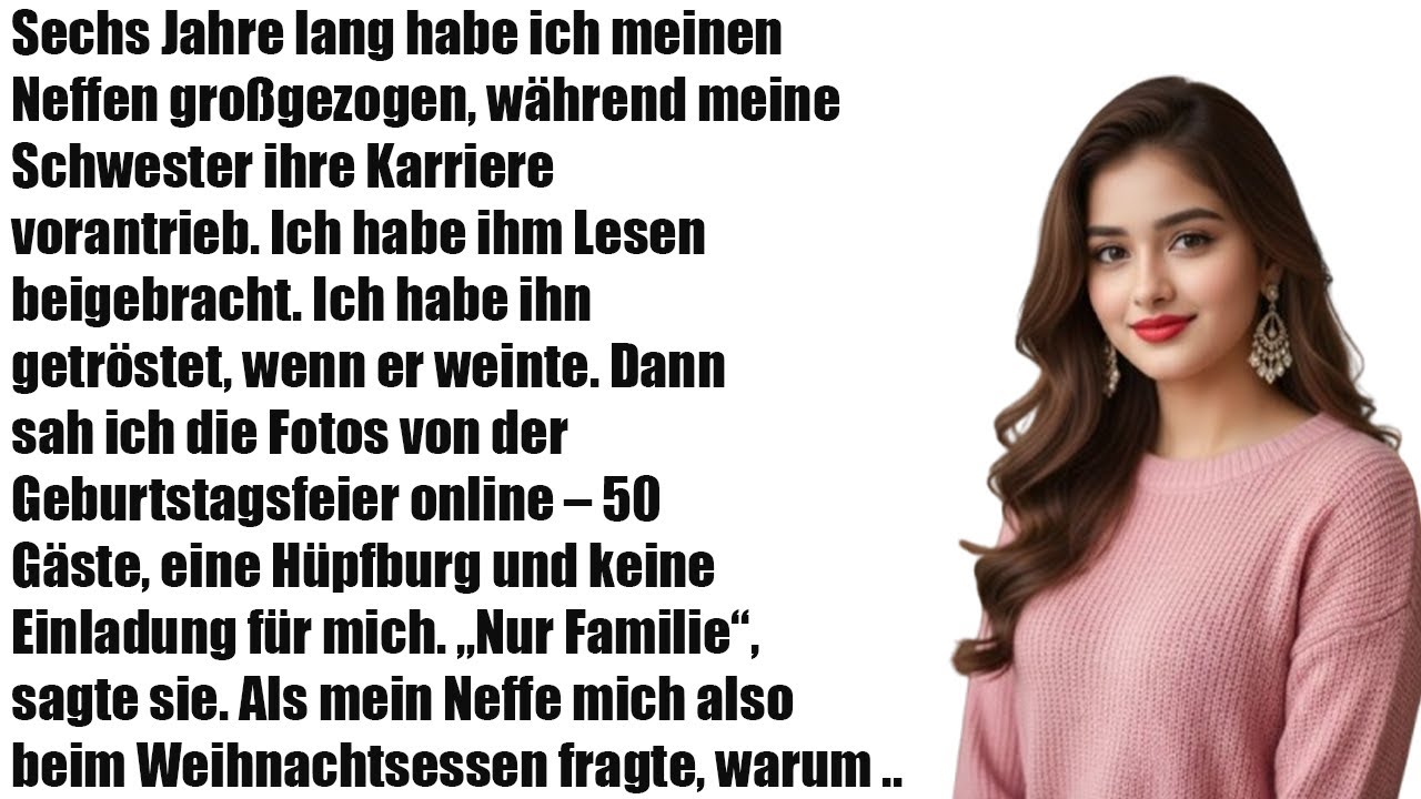 Meine Schwester nutzte mich 6 Jahre als Gratis-Nanny – dann lud sie mich nicht mal ein