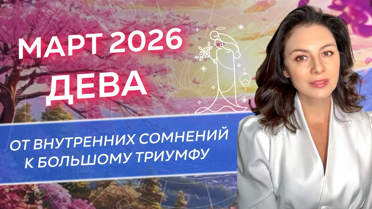 ОТ ВНУТРЕННИХ СОМНЕНИЙ К БОЛЬШОМУ ТРИУМФУ. ПРОГНОЗ ДЛЯ ДЕВЫ_МАРТ 2026