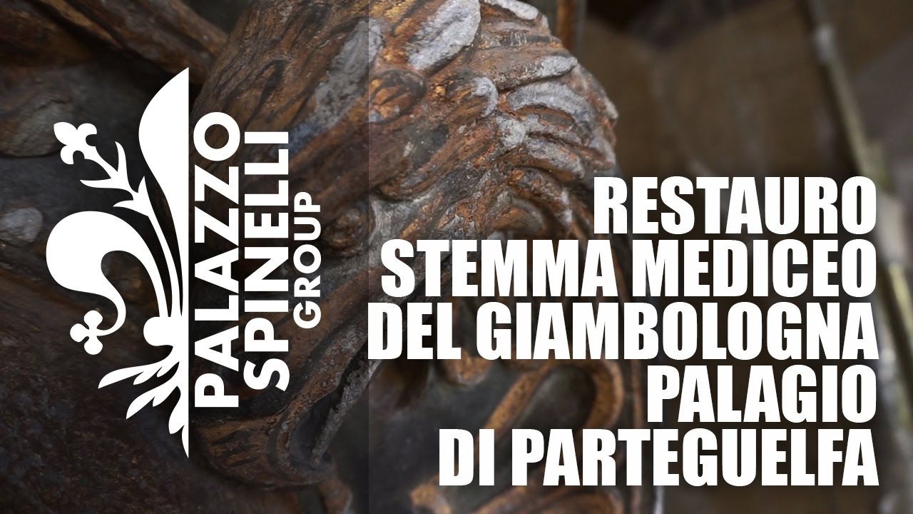 Il restauro dello Stemma Mediceo del Giambologna - Palagio di Parte Guelfa Firenze