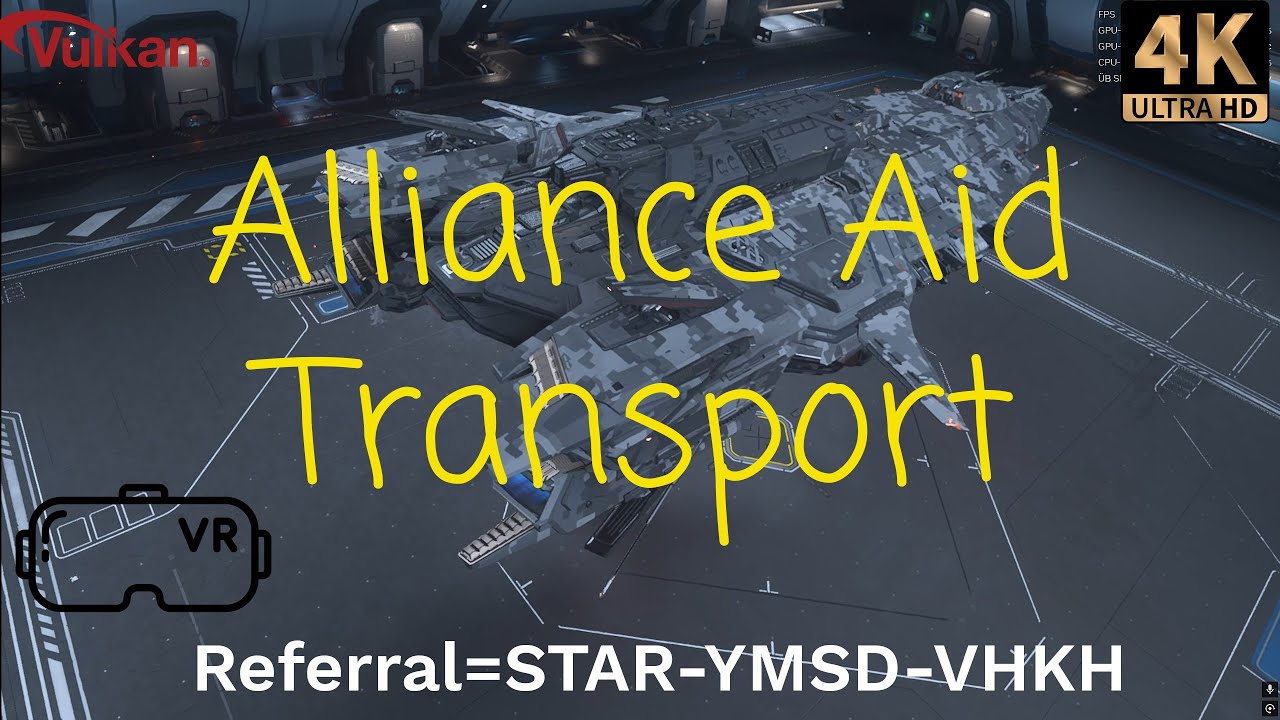 ➡️➡️ Star Citizen 4.6: Alliance Aid Transport in VR-4K Vulkan,Medium⬅️⬅️