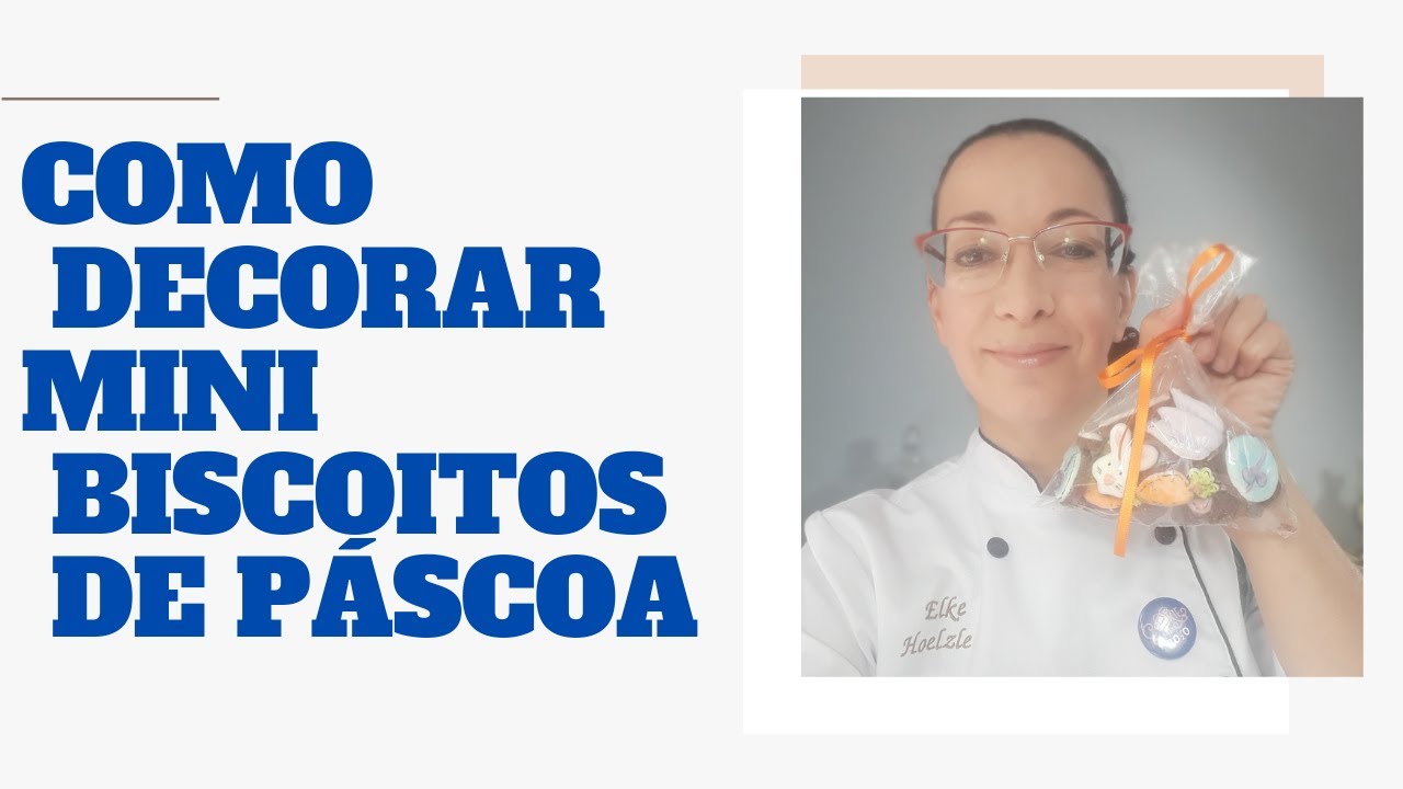 Como Fazer Biscoito Mini de Páscoa - Pintado Com Aquarela para Vender Bastante Nesta Páscoa.
