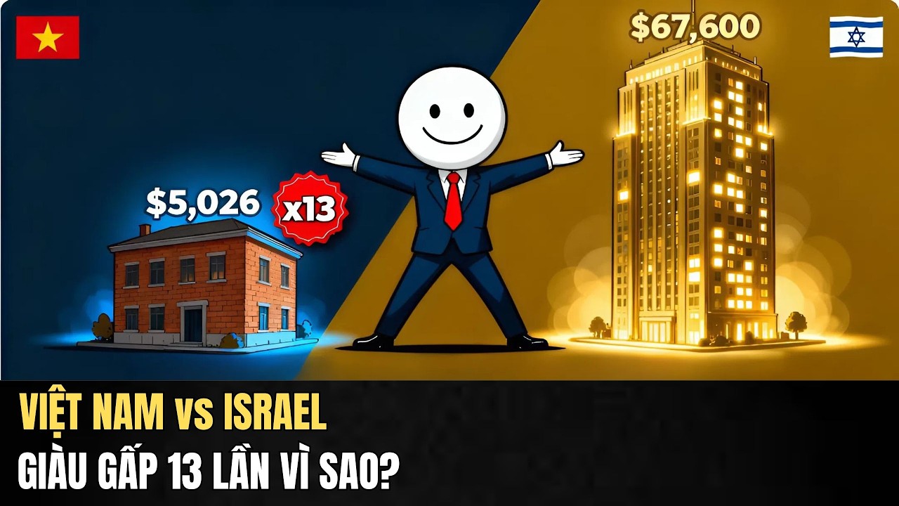 GDP Việt Nam vs Israel: Không Dầu, Không Tài Nguyên, Sao Họ Giàu Gấp 13 Lần?