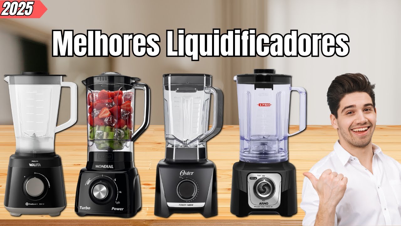 TOP 4 MELHORES Liquidificadores de 2025 | Potência, Durabilidade e Custo Benefício [Guia Completo]