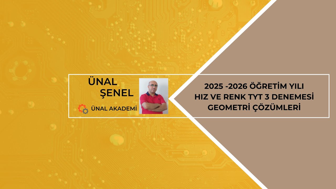 Hız ve renk yayınları tyt 3 denemesi matematik geometri çözümleri 