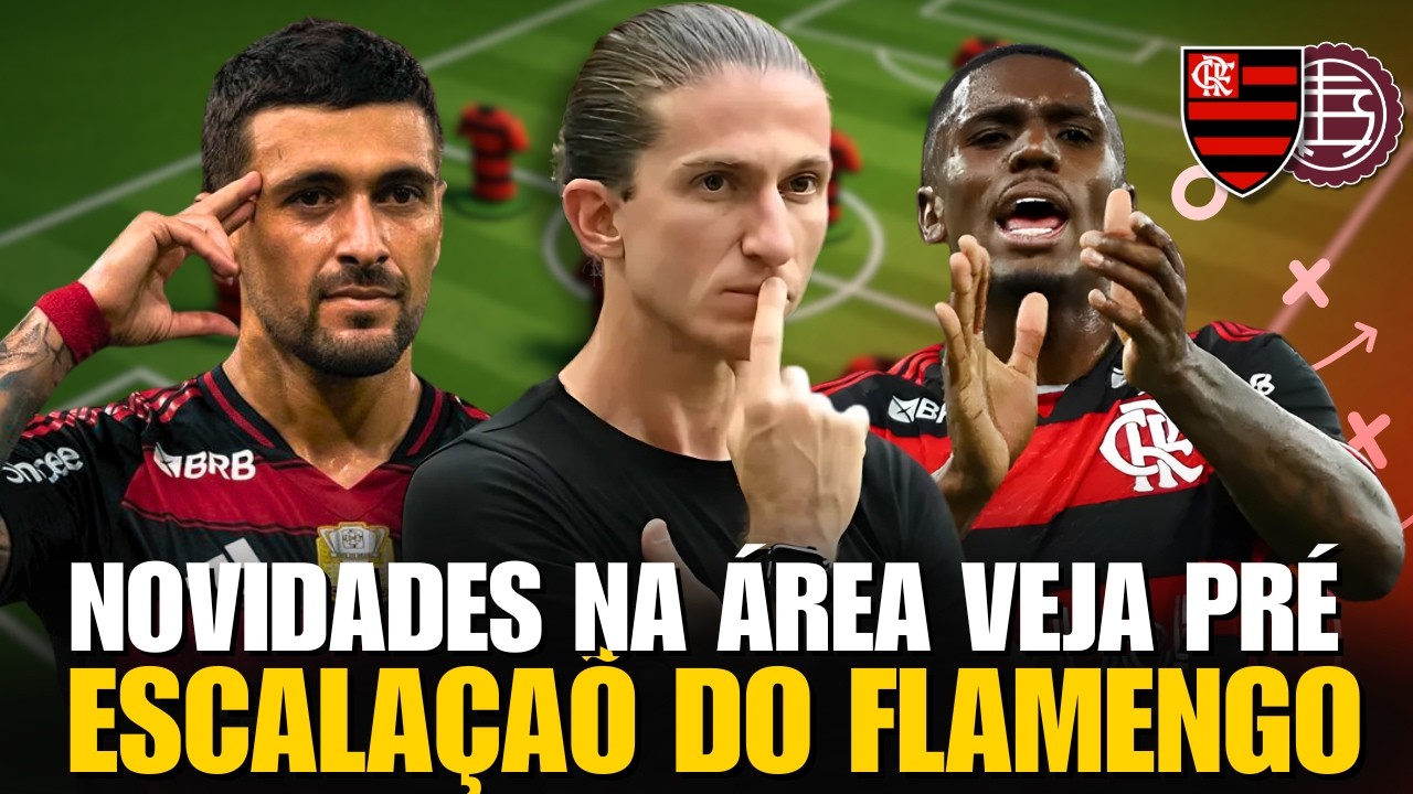 Vai ter mudança de última hora? Essa é a provável escalação do Flamengo para a final contra o Lanús