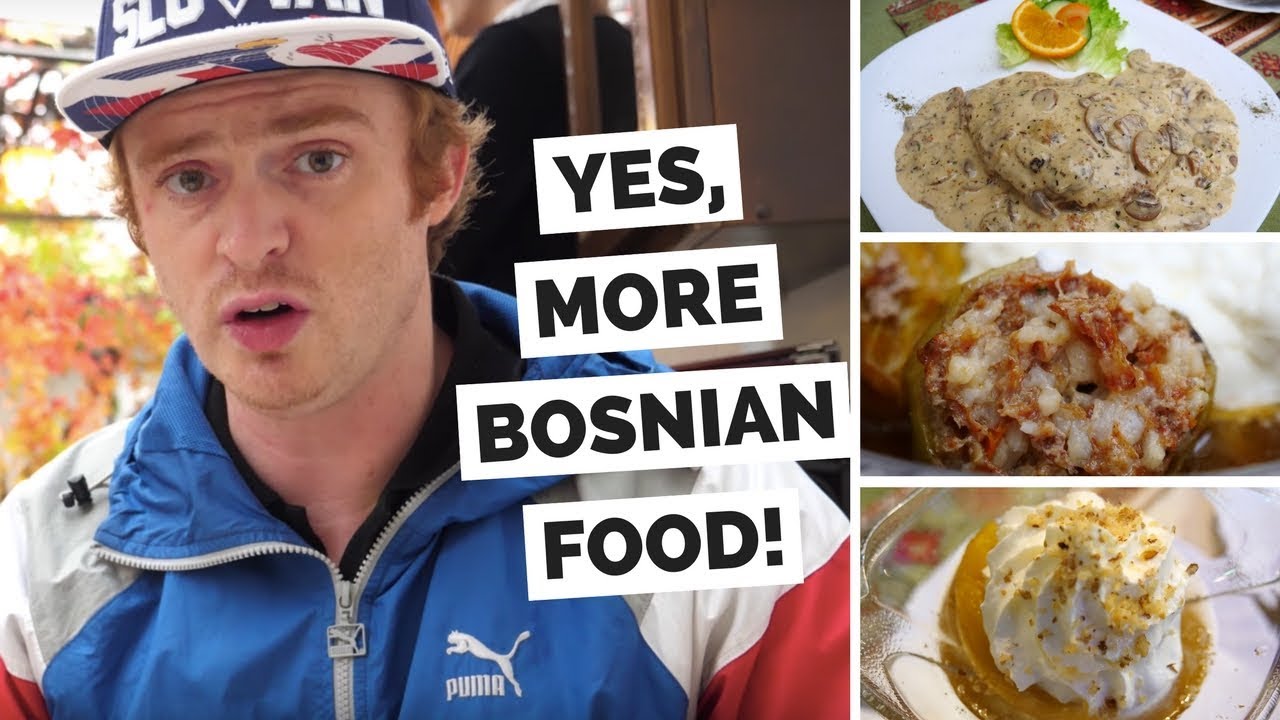 Best Traditional Bosnian Food in Mostar 🍽️ Šadrvan Restaurant Review, Schnitzel & Desserts! 🇧🇦🌶️🥩🍷