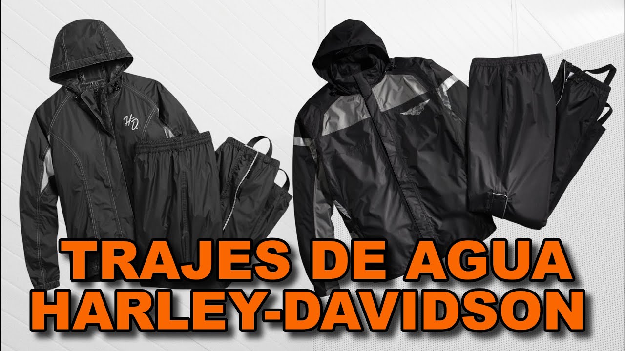 Ropa de Agua Harley-Davidson para Moto | Chaqueta y Pantalón Impermeables | Seco, Cómodo y Visible