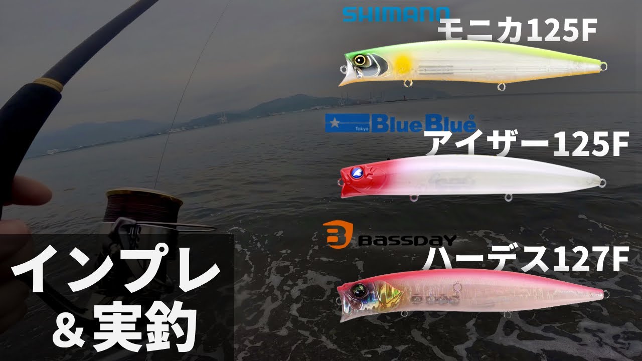 話題のシャローミノー「モニカ」「アイザー」「ハーデス」で釣りすると...【インプレ比較】【サーフ釣り】