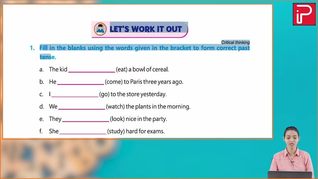 Ch 12 | Pan India | Grammar | Class 04 | Past Tense | For children