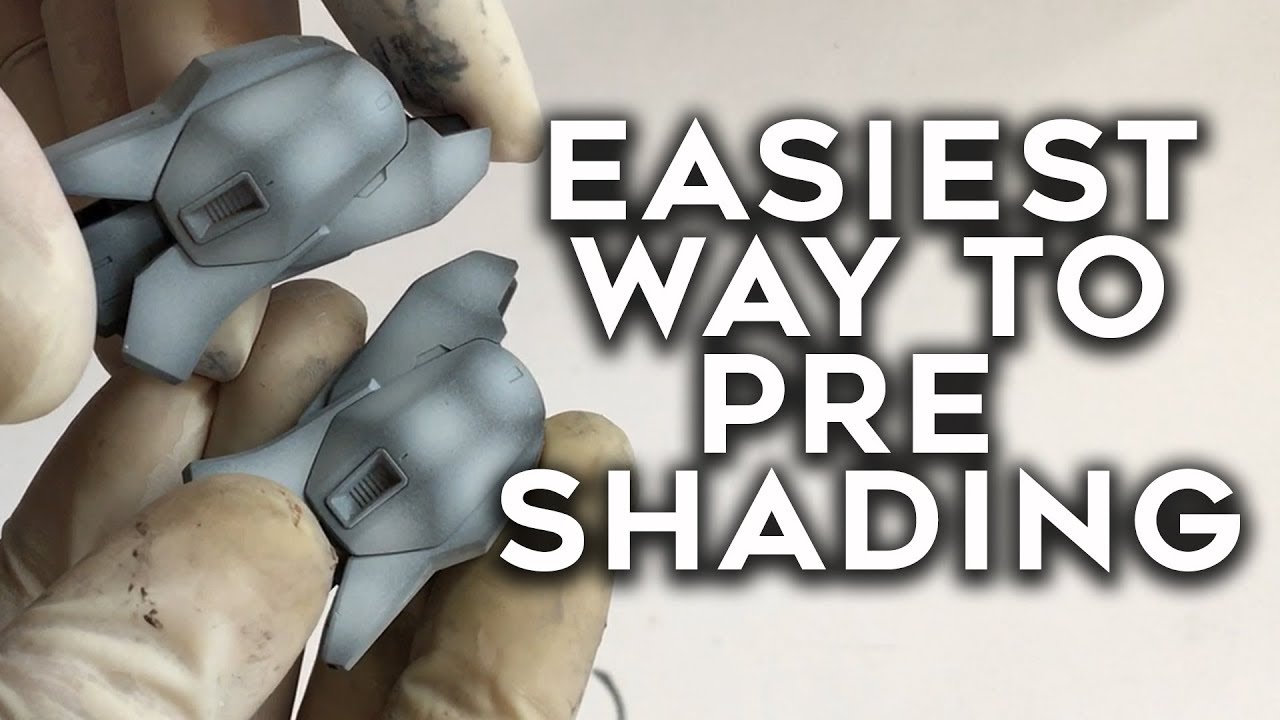 How to Pre Shading Gunpla   The Easy Way Gunpla Tutorial 2017