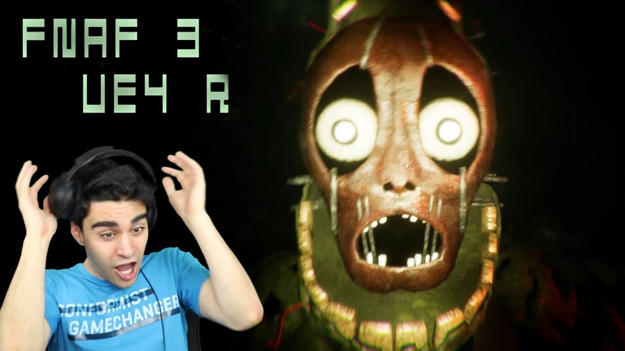 SPRINGTRAP — НАСТОЯЩИЙ КОШМАР В ЭТОЙ ИГРЕ!! - Five Nights at Freddy's 3 (ВЕРСИЯ UNREAL ENGINE 4!)
