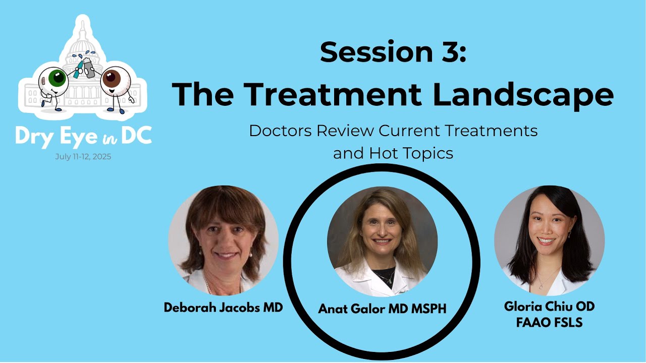 Session 3: Anat Galor MD, “Treatments for Ocular Surface Pain” (Dry Eye in DC 2025)