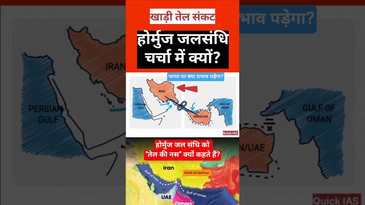 होर्मुज जलसंधि चर्चा में क्यों | Hormoz Strait | #shorts