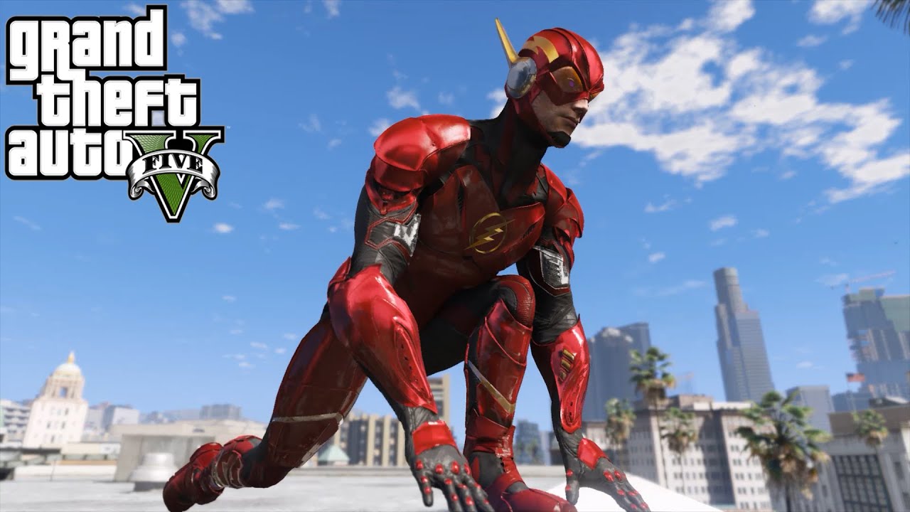 GTA V - (BRAINIAC) FLASH'S RAMPAGE IN LOS SANTOS - SUICIDE SQUAD: KILL THE JUSTICE LEAGUE