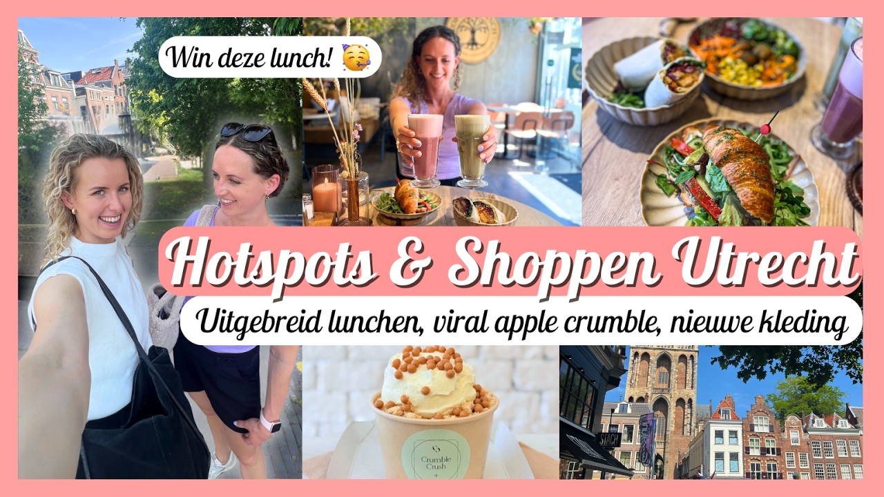 UTRECHT Food SPOTS 🍴 | Vegan Lunch WINACTIE, Apple Crumble 🍎 & Lotus Cinnabon 🤤