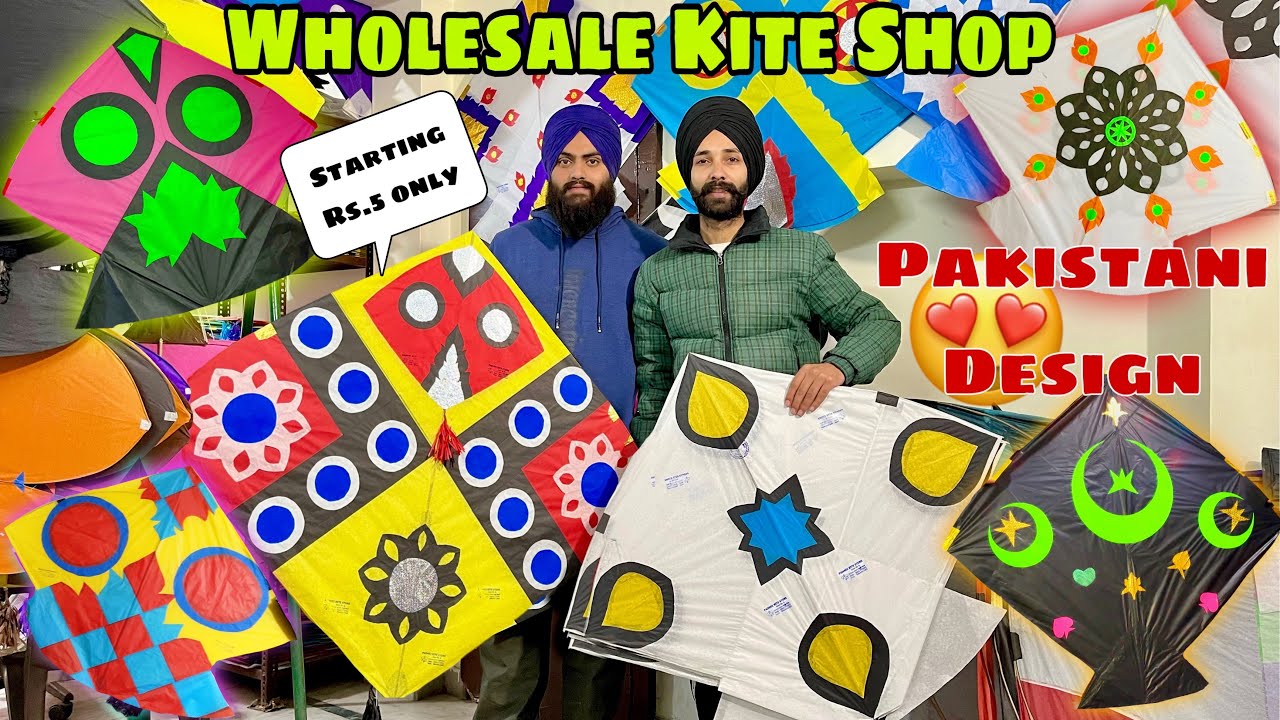 Cheapest Pakistani Kites Shop🔥Wholesale Kite Markit in Amritsar🪁Epic Design😍Lohri 2023