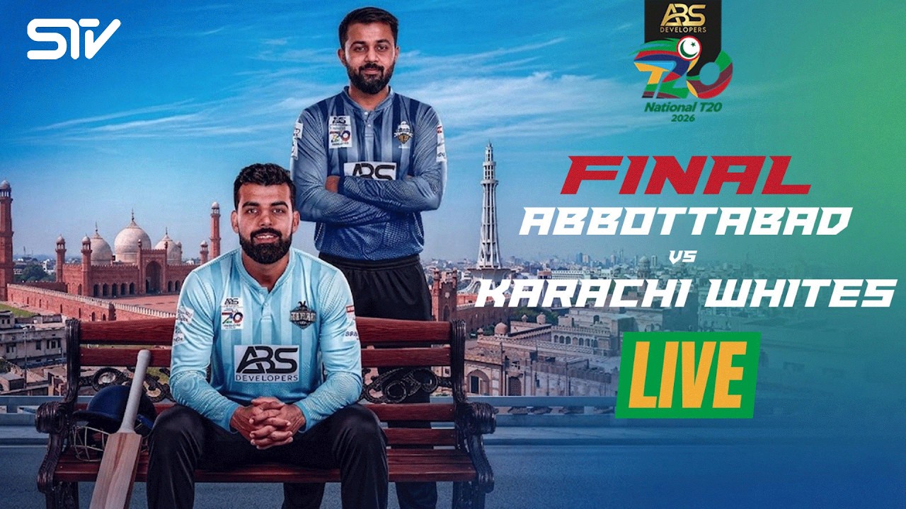 LIVE | Karachi Whites vs Abbottabad Region | Final | ABS Developers National T20 Cup 2026 | MZA1T