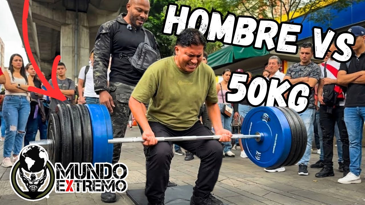 &iexcl;Este Hombre Nos Dej&oacute; en Shock! 😱💪 Reto Callejero de 50 KG por el T&iacute;tulo del M&aacute;s Fuerte
