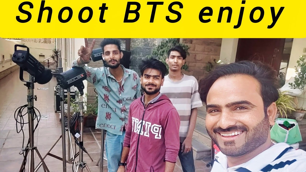 BTS shoot 📷 [apne teem k sath enjoy krty howy]