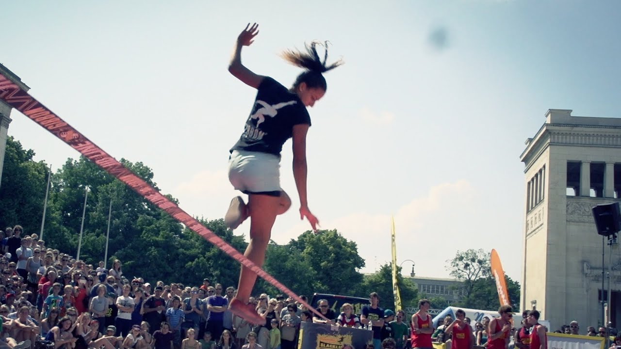 Quarter Final - Giovanna Petrucci vs. Justin Wagers @ Globetrotter Slackline World Cup 2013