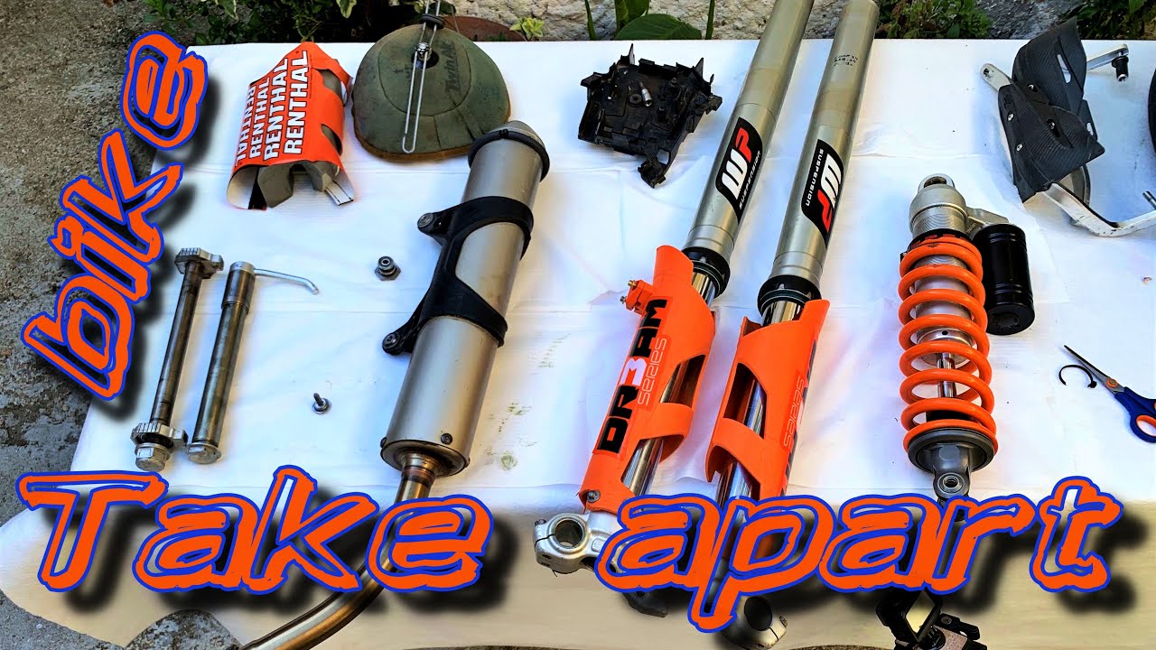 2 strokes Supermoto project build KTM 250 EXC (take apart)