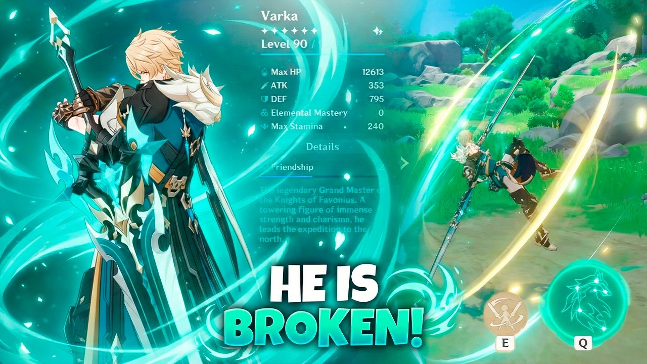 NEW UPDATE! VARKA'S KIT IS CRAZY: Full Kit, Weapon & Gameplay - Genshin Impact