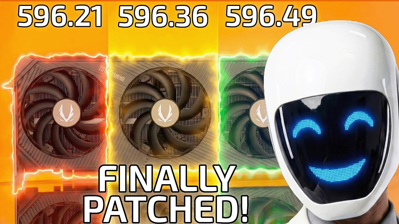 FINALLY Patched! Nvidia Driver Update 596.21 vs 596.36 vs 596.49 | RTX 5070 Driver Comparison