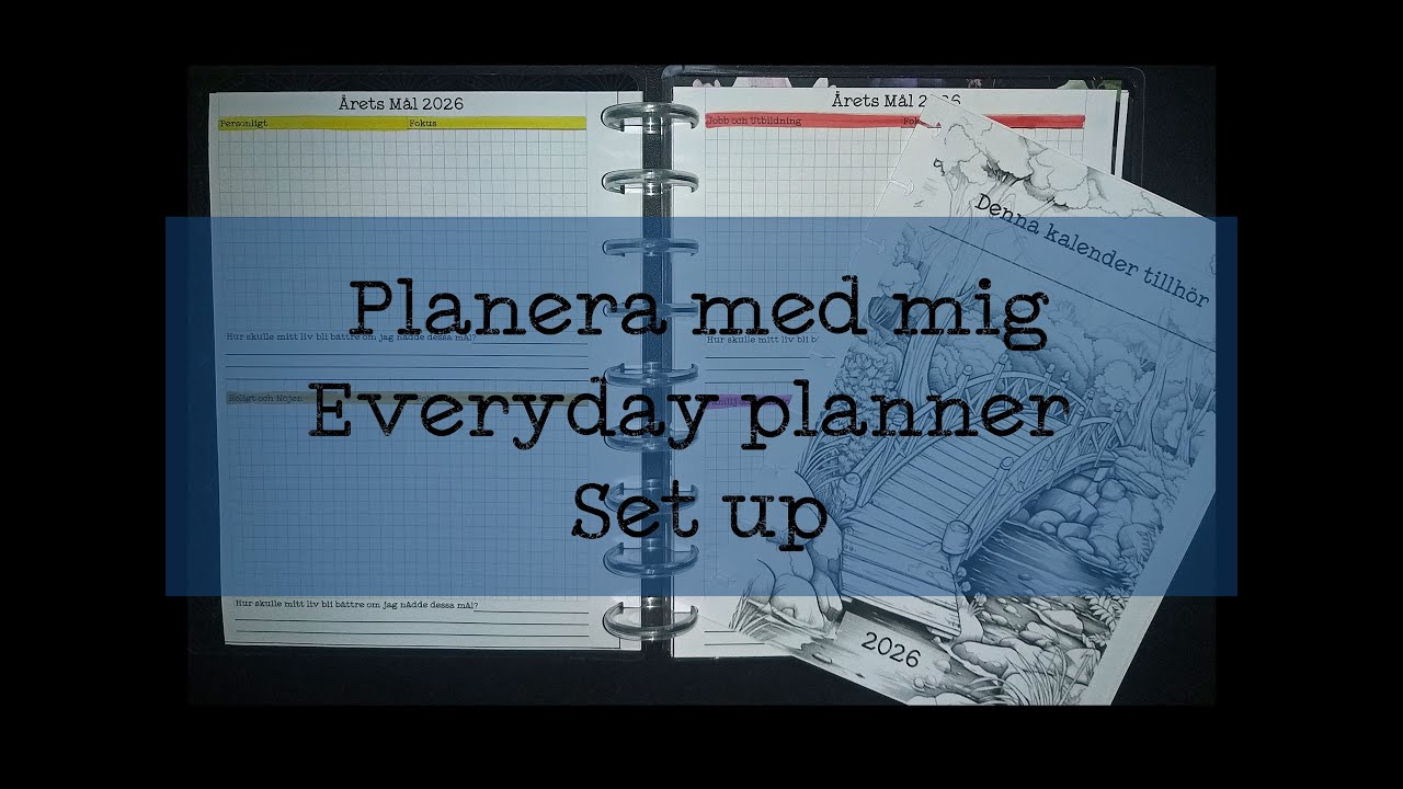 Planera med mig Everyday planner set up