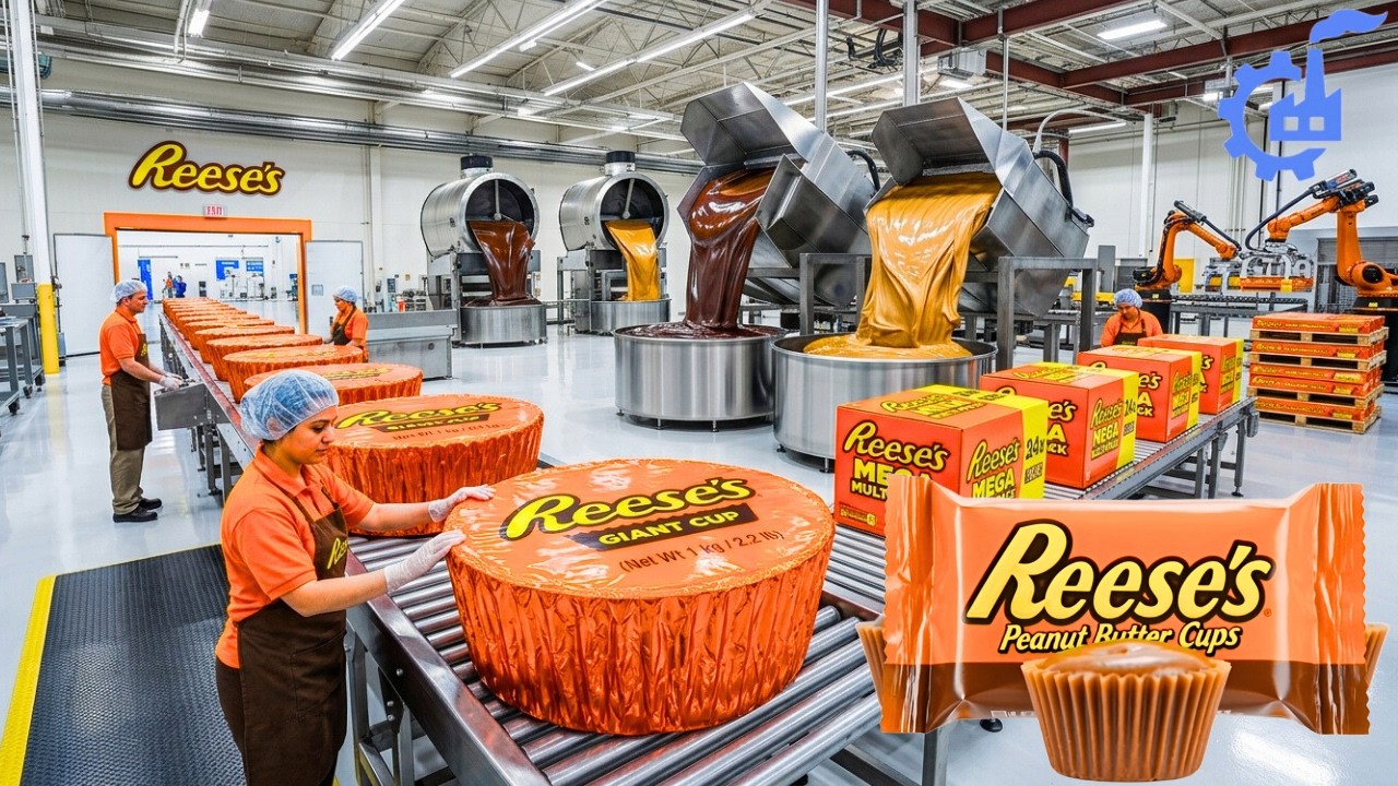 Así se producen TONELADAS de Reese's CADA HORA