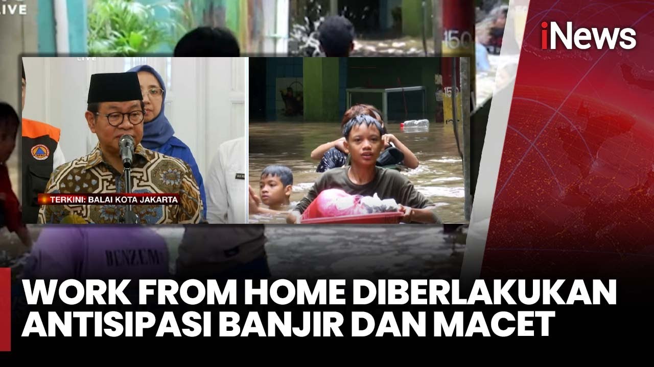 Banjir Jabodetabek, Pramono Anung: Work From Home Diberlakukan | iNews Today 23/1
