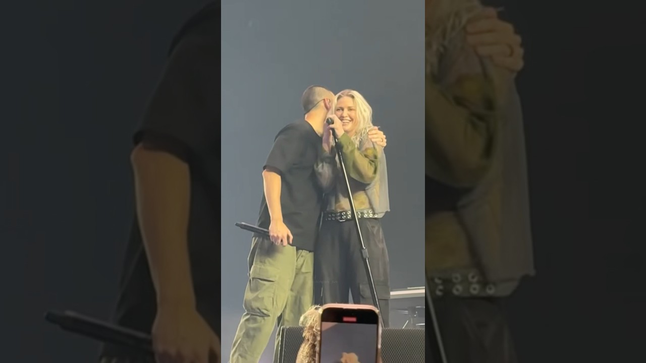 Mike supporting Emily at her first-ever Linkin Park concert!