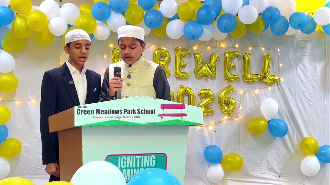 Farewell filled with the beauty of a nasheed.