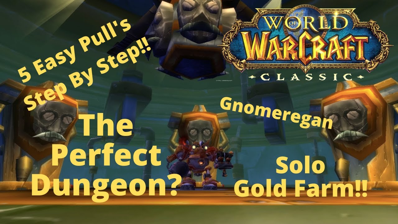 WOW CLASSIC PALADIN GOLD FARMING | Gnomeregan | 5 Pulls | Perfect Dungeon? Wow Classic Gnomeregan