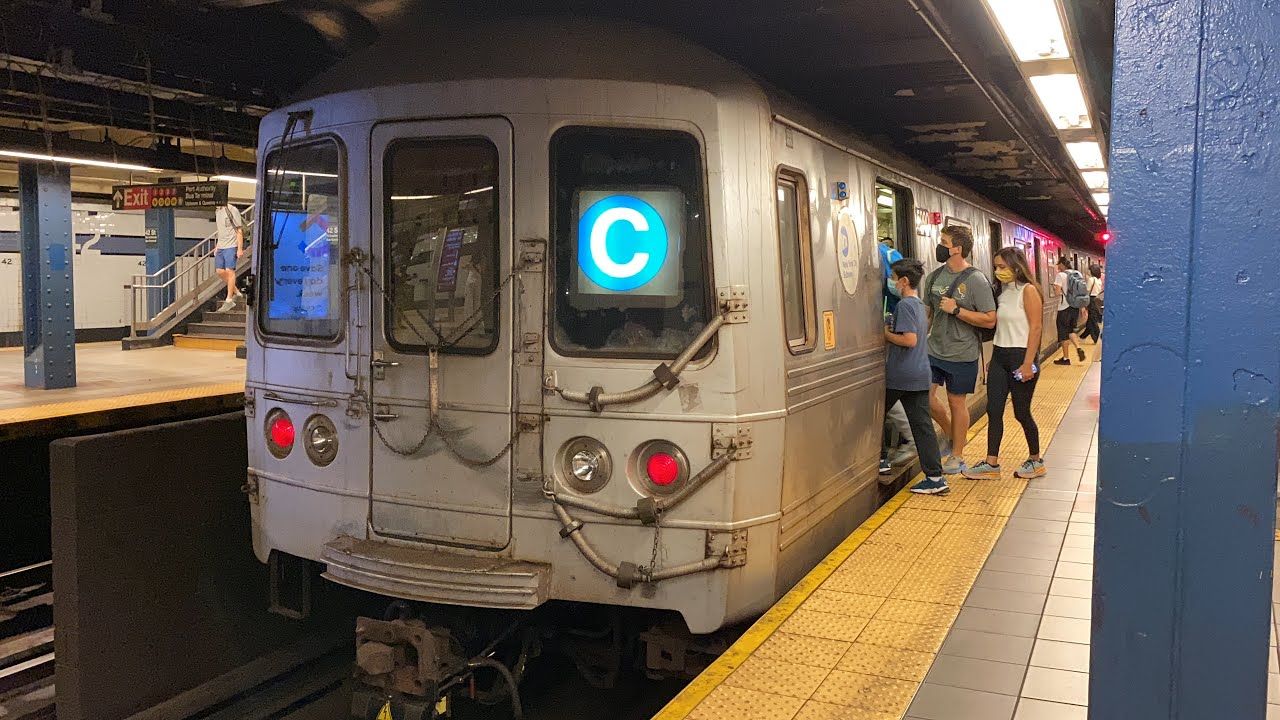 MTA NYC Subway A, C, & E Trains @ 42nd Street - Port Authority Bus Terminal (7/28/21)