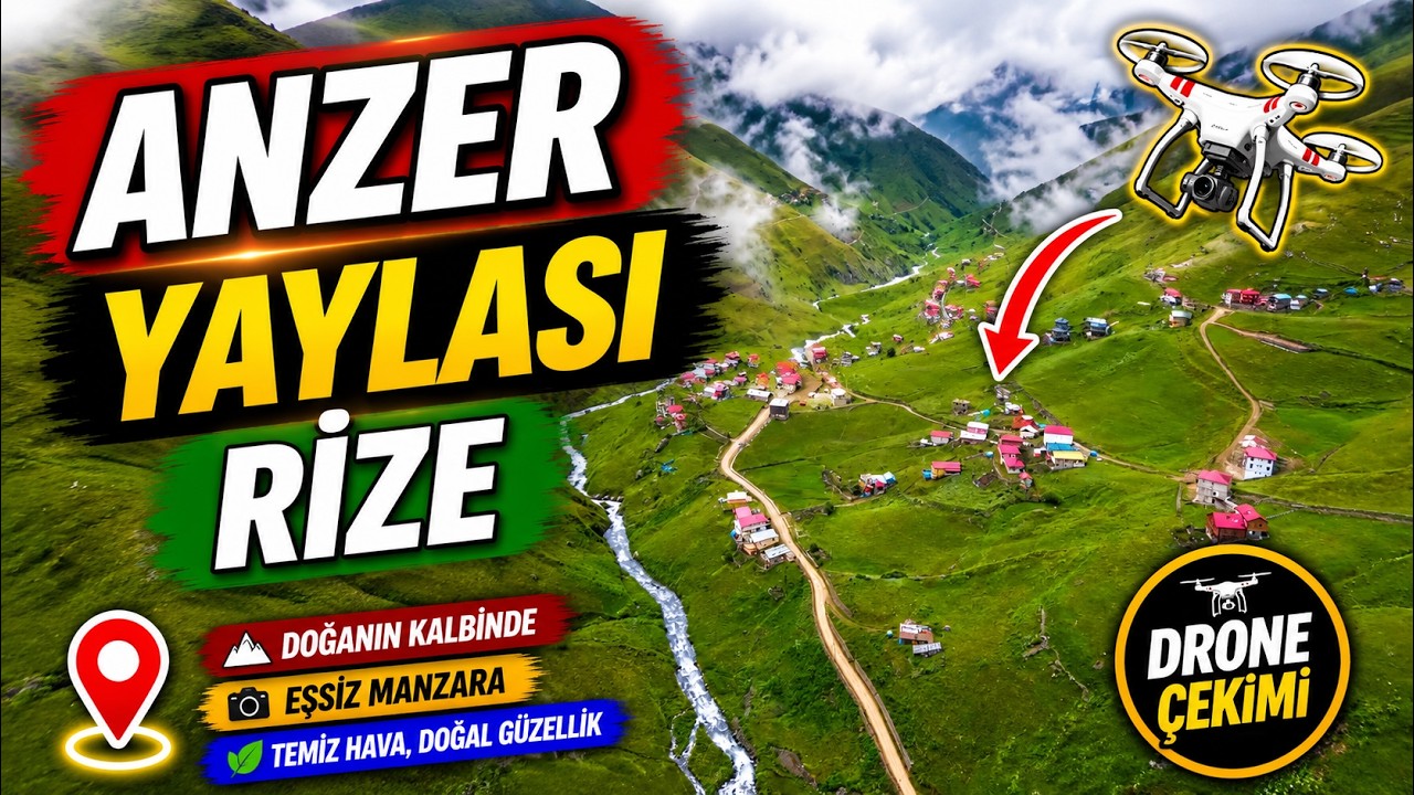 ANZER YAYLASI RİZE İKİZDERE DRONE ÇEKİMİ