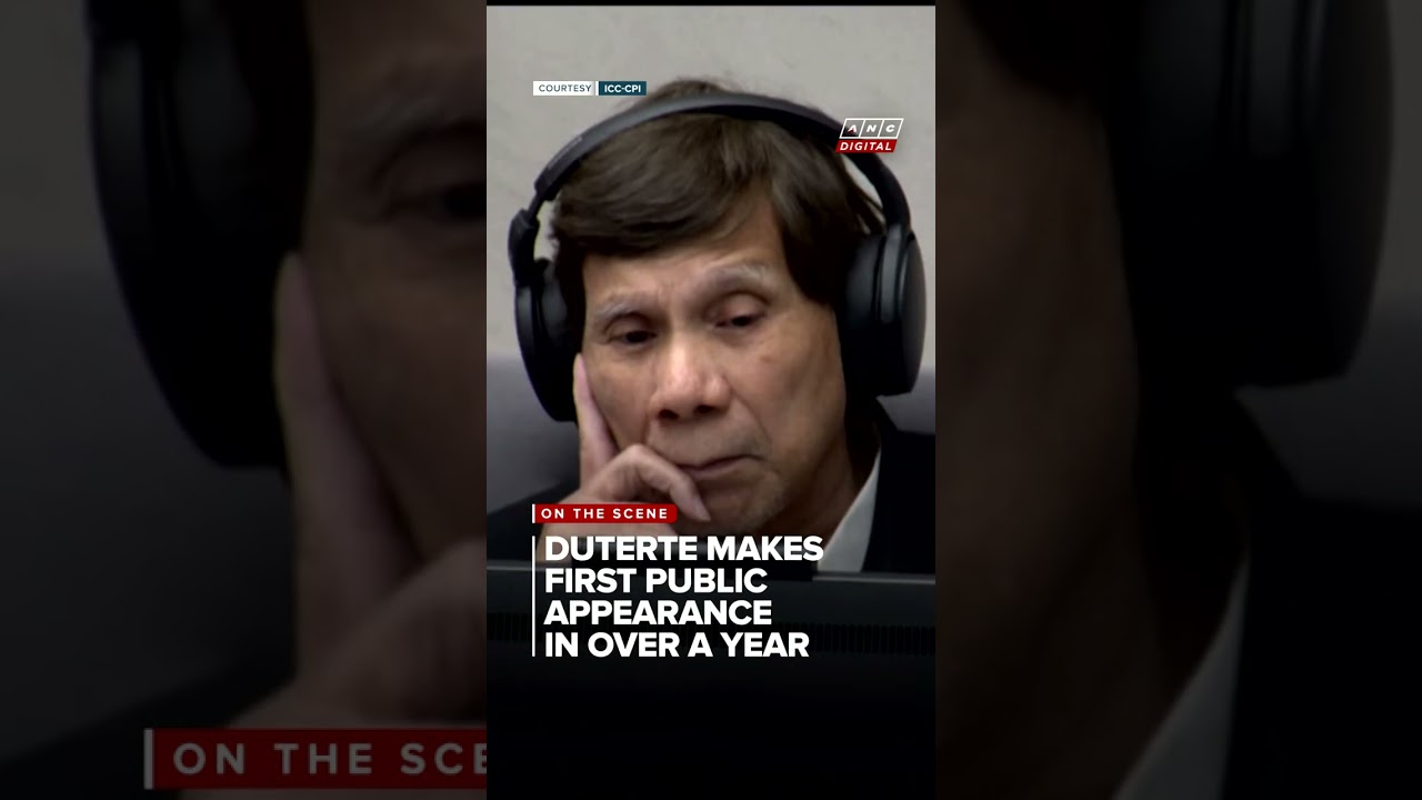 LOOK: Ex-Pres. Rodrigo Duterte makes first public appearance in over a year | ANC