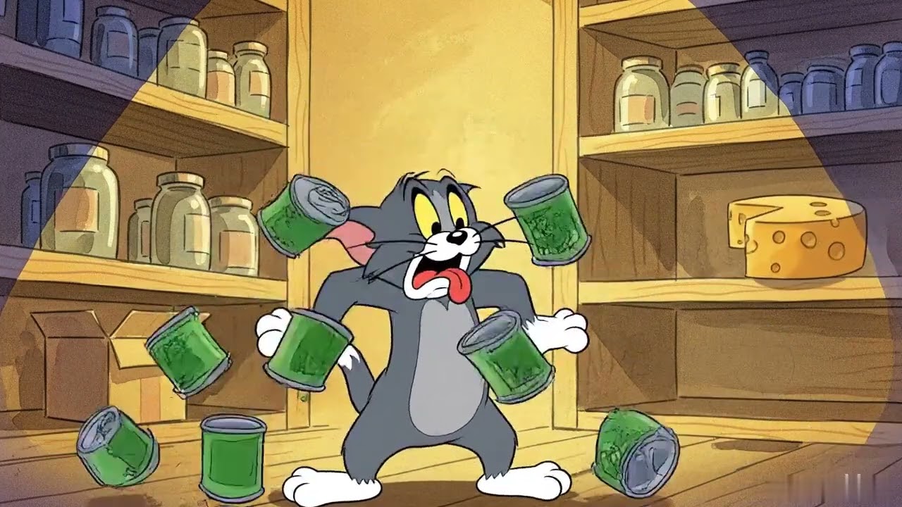 Epic Midnight Chase: Cat vs Mouse Mayhem! 😂 | Slapstick Toons
