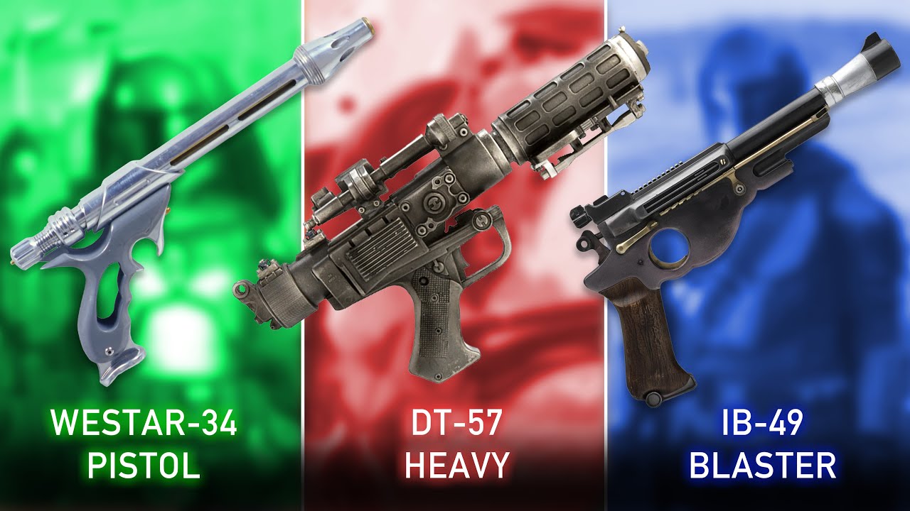 Top 10 Blaster Pistols in Star Wars!